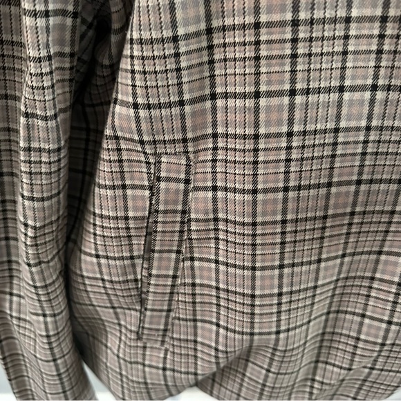 We The Free Free People Plaid Oversized Blazer Jacket Size L - Picture 7 of 8